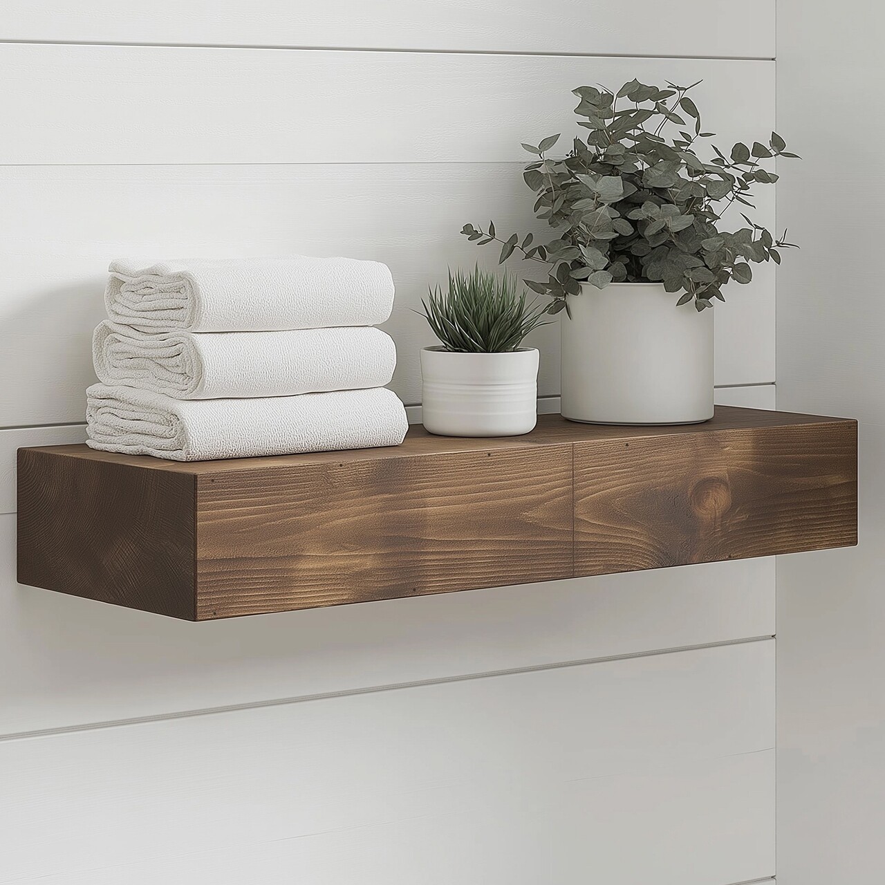 Raft de perete, Hanah Home, Raf271, 13x60x11 cm, Lemn - imagine 7